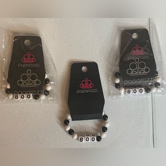 Paparazzi Kids Halloween stretch bracelets in green, black, & purple—lot of 7 - Picture 3 of 3